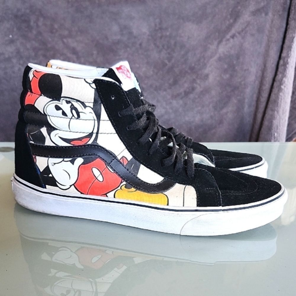 Vans Limited Edition Sk8-Hi "Mickey And Friends" High Top Sneakers Size 13 Rare